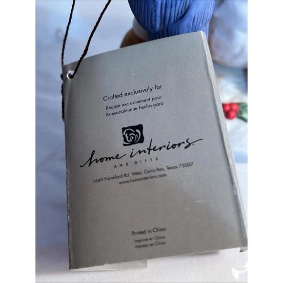 2003 Homco Home Interiors Denim Days Holiday Time Snowman Figurine 56072 - Picture 3 of 9